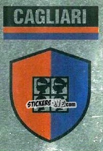 Sticker Scudetto Cagliari - Il Grande Calcio 1990 n. 365 - Vallardi