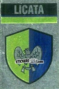 Sticker Scudetto Licata - Il Grande Calcio 1990 - Vallardi