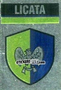 Sticker Scudetto Licata - Il Grande Calcio 1990 n. 370 - Vallardi