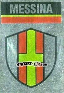 Sticker Scudetto Messina - Il Grande Calcio 1990 - Vallardi
