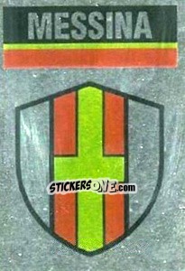 Sticker Scudetto Messina - Il Grande Calcio 1990 n. 371 - Vallardi