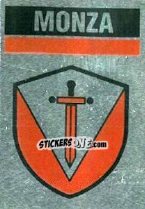 Sticker Scudetto Monza - Il Grande Calcio 1990 n. 372 - Vallardi