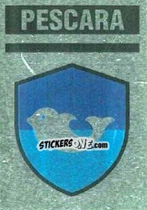 Sticker Scudetto Pescara - Il Grande Calcio 1990 n. 375 - Vallardi