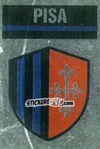 Sticker Scudetto Pisa - Il Grande Calcio 1990 n. 376 - Vallardi