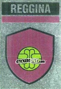 Sticker Scudetto Reggina - Il Grande Calcio 1990 n. 378 - Vallardi