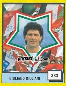 Sticker Giuliano Giuliani - Il Grande Calcio 1990 n. 383 - Vallardi