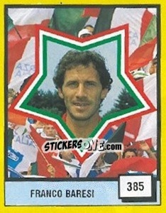 Figurina Franco Baresi - Il Grande Calcio 1990 - Vallardi