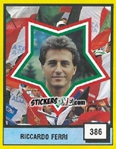 Figurina Riccardo Ferri - Il Grande Calcio 1990 - Vallardi