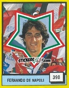 Figurina Fernando De Napoli - Il Grande Calcio 1990 - Vallardi