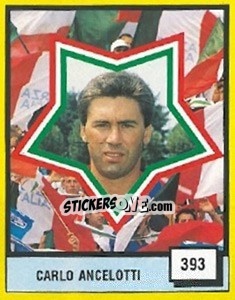 Sticker Carlo Ancelotti - Il Grande Calcio 1990 - Vallardi