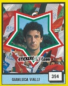 Figurina Gianluca Vialli - Il Grande Calcio 1990 - Vallardi