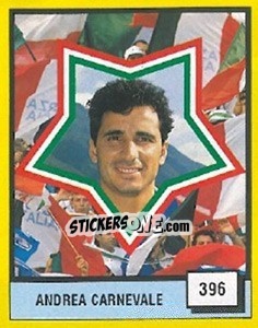 Figurina Andrea Carnevale - Il Grande Calcio 1990 - Vallardi