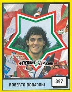 Figurina Roberto Donadoni - Il Grande Calcio 1990 - Vallardi