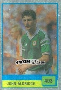 Sticker John Aldrigge - Il Grande Calcio 1990 n. 403 - Vallardi