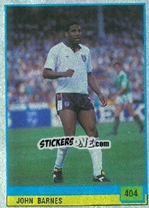 Sticker John Barnes - Il Grande Calcio 1990 n. 404 - Vallardi