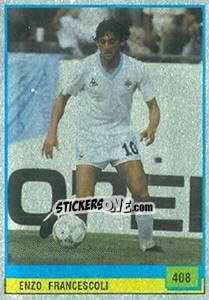 Sticker Enzo Francescoli - Il Grande Calcio 1990 - Vallardi