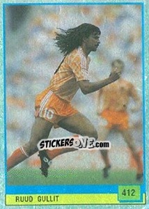 Sticker Ruud Gullit - Il Grande Calcio 1990 n. 412 - Vallardi