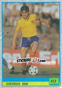 Sticker Gheorghe Hagi - Il Grande Calcio 1990 n. 413 - Vallardi