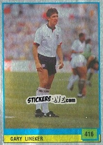 Cromo Gary Lineker - Il Grande Calcio 1990 - Vallardi