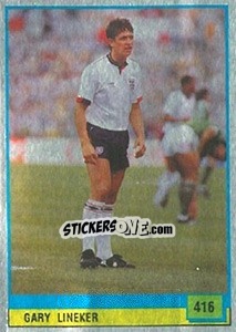 Figurina Gary Lineker - Il Grande Calcio 1990 - Vallardi