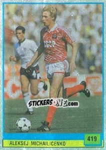 Sticker Aleksej Michailicenko - Il Grande Calcio 1990 n. 419 - Vallardi