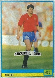 Sticker Michel - Il Grande Calcio 1990 n. 420 - Vallardi