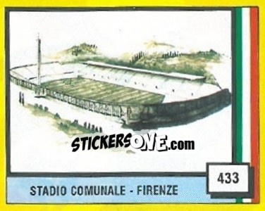 Sticker Stadio Comunale - Firenze - Il Grande Calcio 1990 - Vallardi