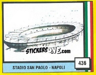 Sticker Stadio Sao Paolo - Napoli - Il Grande Calcio 1990 - Vallardi