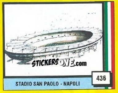 Cromo Stadio Sao Paolo - Napoli - Il Grande Calcio 1990 n. 436 - Vallardi