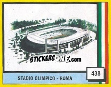 Sticker Stadio Olimpico - Roma - Il Grande Calcio 1990 n. 438 - Vallardi