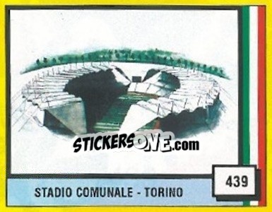 Sticker Stadio Comunale - Torino - Il Grande Calcio 1990 n. 439 - Vallardi