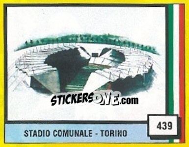 Sticker Stadio Comunale - Torino - Il Grande Calcio 1990 - Vallardi