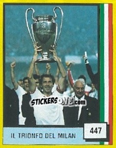 Sticker Il Trionfo del Milan - Il Grande Calcio 1990 - Vallardi