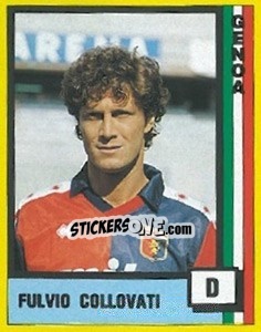 Sticker Fulvio Collovati - Il Grande Calcio 1990 n. D - Vallardi