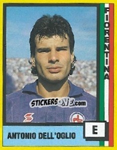 Cromo Antonio Dell'Oglio - Il Grande Calcio 1990 - Vallardi