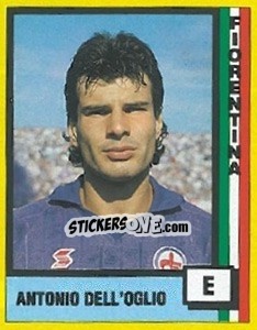Sticker Antonio Dell'Oglio - Il Grande Calcio 1990 n. E - Vallardi