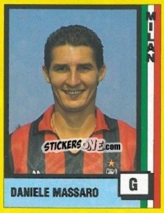 Sticker Daniele Masaro - Il Grande Calcio 1990 n. G - Vallardi