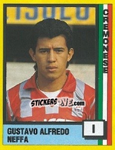 Sticker Gustavo Alfredo Neffa - Il Grande Calcio 1990 - Vallardi