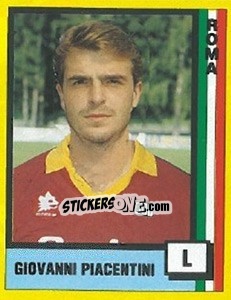 Cromo Giovanni Piacentini - Il Grande Calcio 1990 - Vallardi