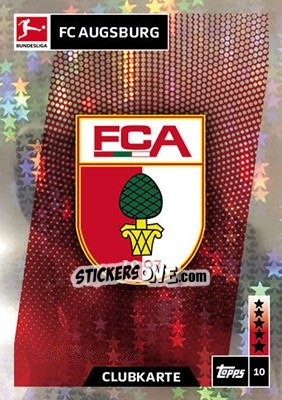 Sticker Clubkarte - German Fussball Bundesliga 2018-2019. Match Attax n. 10 - Topps