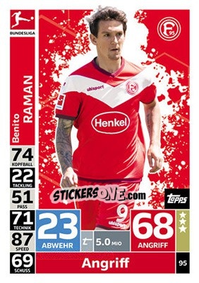 Sticker Benito Raman - German Fussball Bundesliga 2018-2019. Match Attax - Topps