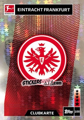 Sticker Clubkarte - German Fussball Bundesliga 2018-2019. Match Attax n. 100 - Topps