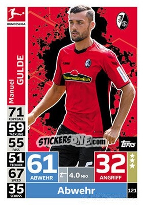 Figurina Manuel Gulde - German Fussball Bundesliga 2018-2019. Match Attax - Topps