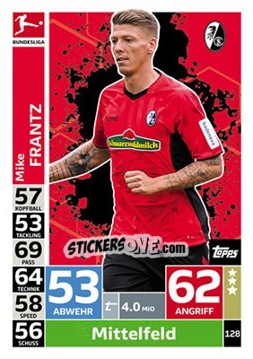 Figurina Mike Frantz - German Fussball Bundesliga 2018-2019. Match Attax - Topps