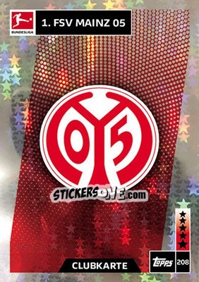 Sticker Clubkarte - German Fussball Bundesliga 2018-2019. Match Attax - Topps