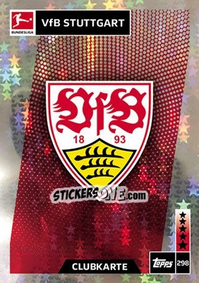 Sticker Clubkarte - German Fussball Bundesliga 2018-2019. Match Attax n. 298 - Topps