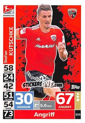 Figurina Stefan Kutschke - German Fussball Bundesliga 2018-2019. Match Attax - Topps