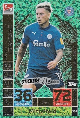 Sticker Steven Lewerenz - German Fussball Bundesliga 2018-2019. Match Attax - Topps