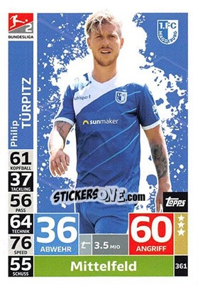 Figurina Philip Türpitz - German Fussball Bundesliga 2018-2019. Match Attax - Topps