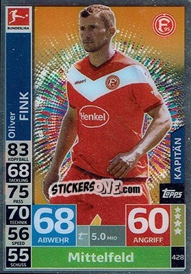 Figurina Oliver Fink - German Fussball Bundesliga 2018-2019. Match Attax - Topps